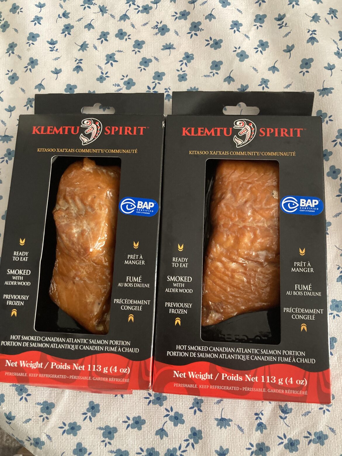 A nice bonus of working in the seafood industry, free smoked salmon!