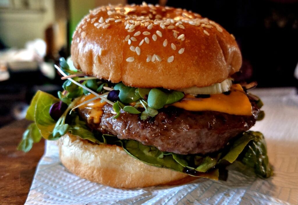 Just a wee cheese burger.