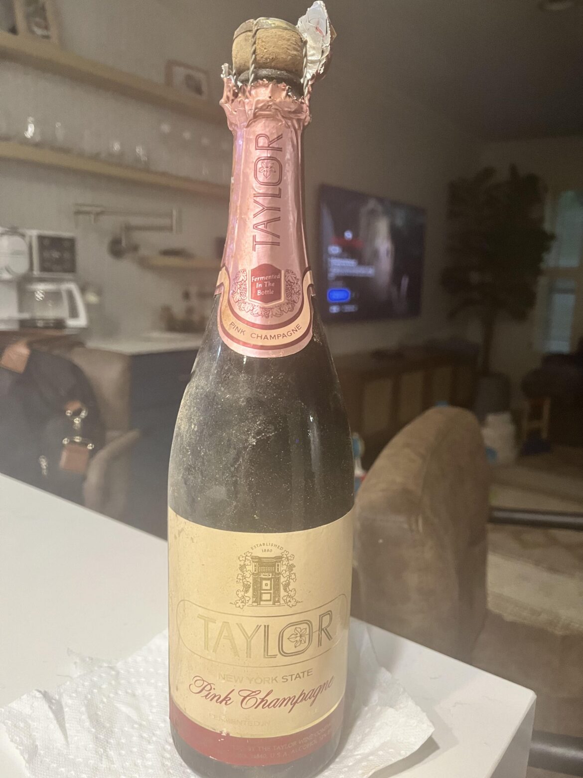 Found a 30+ year old bottle of champagne in my crawlspace
