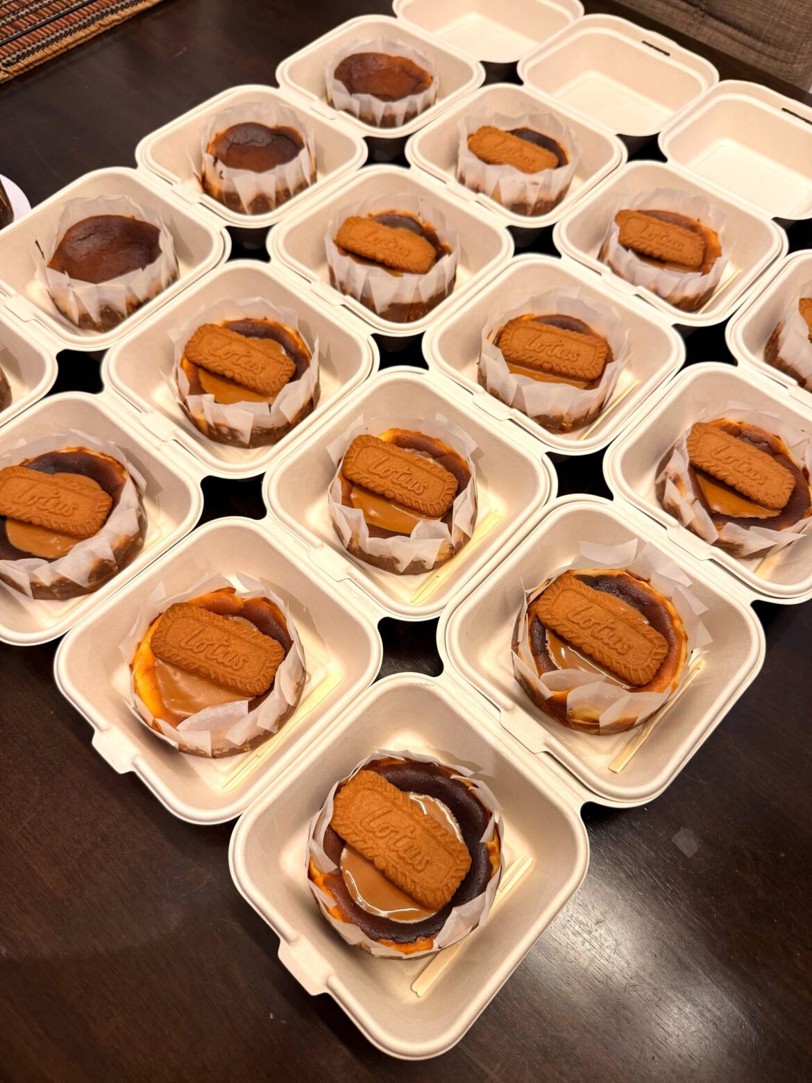 [homemade] sold 25 biscoff burnt cheesecake