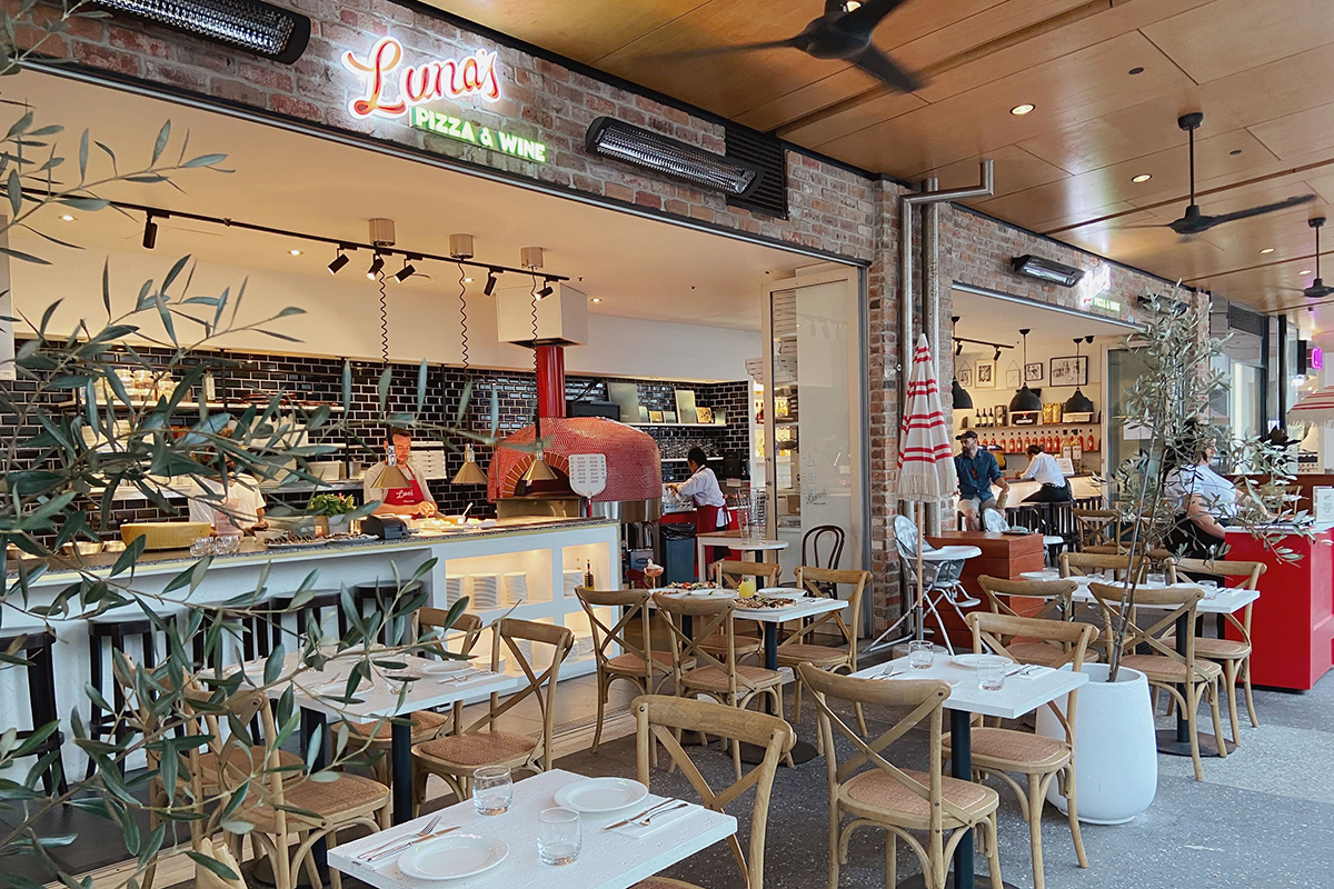 Luna’s Pizza & Wine, Broadbeach (Image: © 2023 Inside Gold Coast)