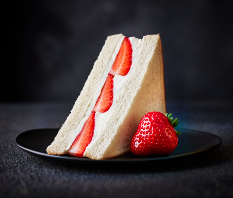 The new M&S Red Diamond Strawberries & Creme Sandwich.