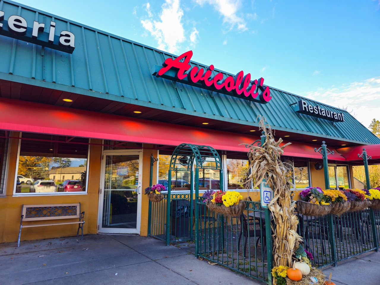 Exterior of Avicolli's Restaurant in Liverpool.