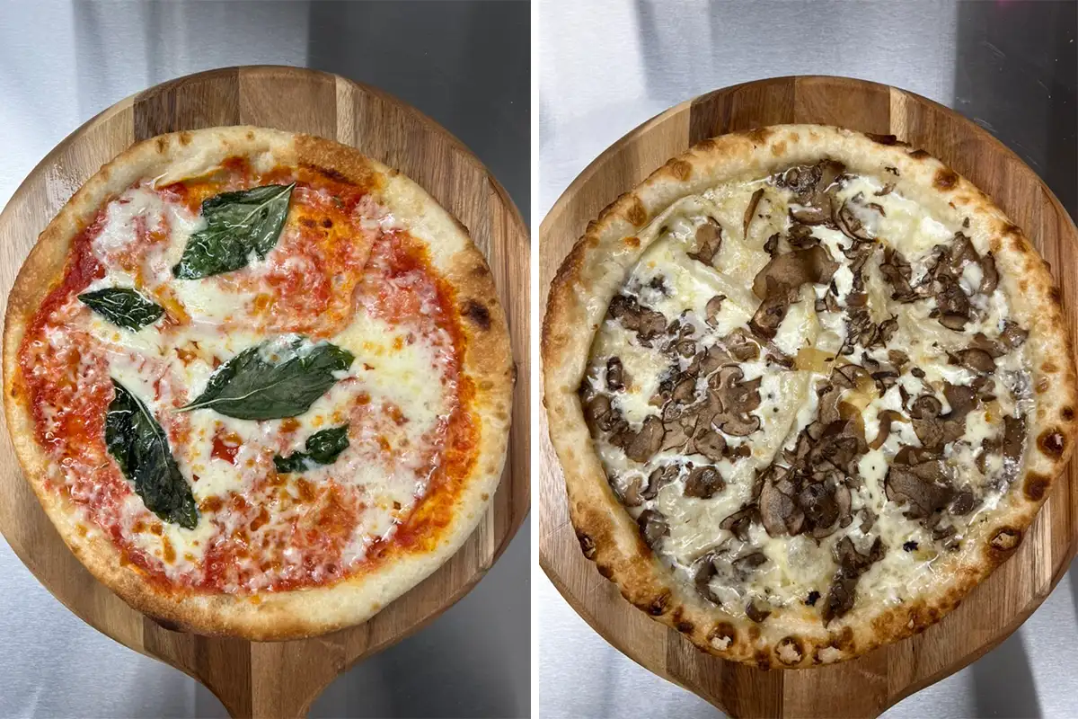 Pizzas at Black Oak Cafe