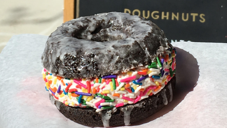 Blackbird Doughnuts ice cream sandwich