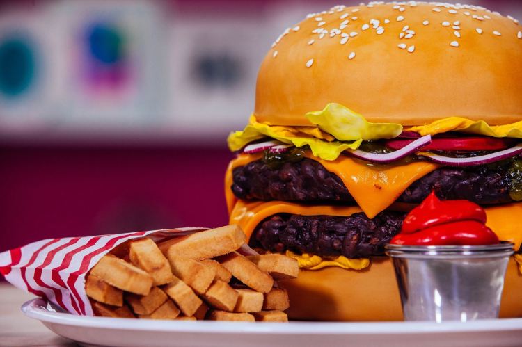 Burger Cake Fries