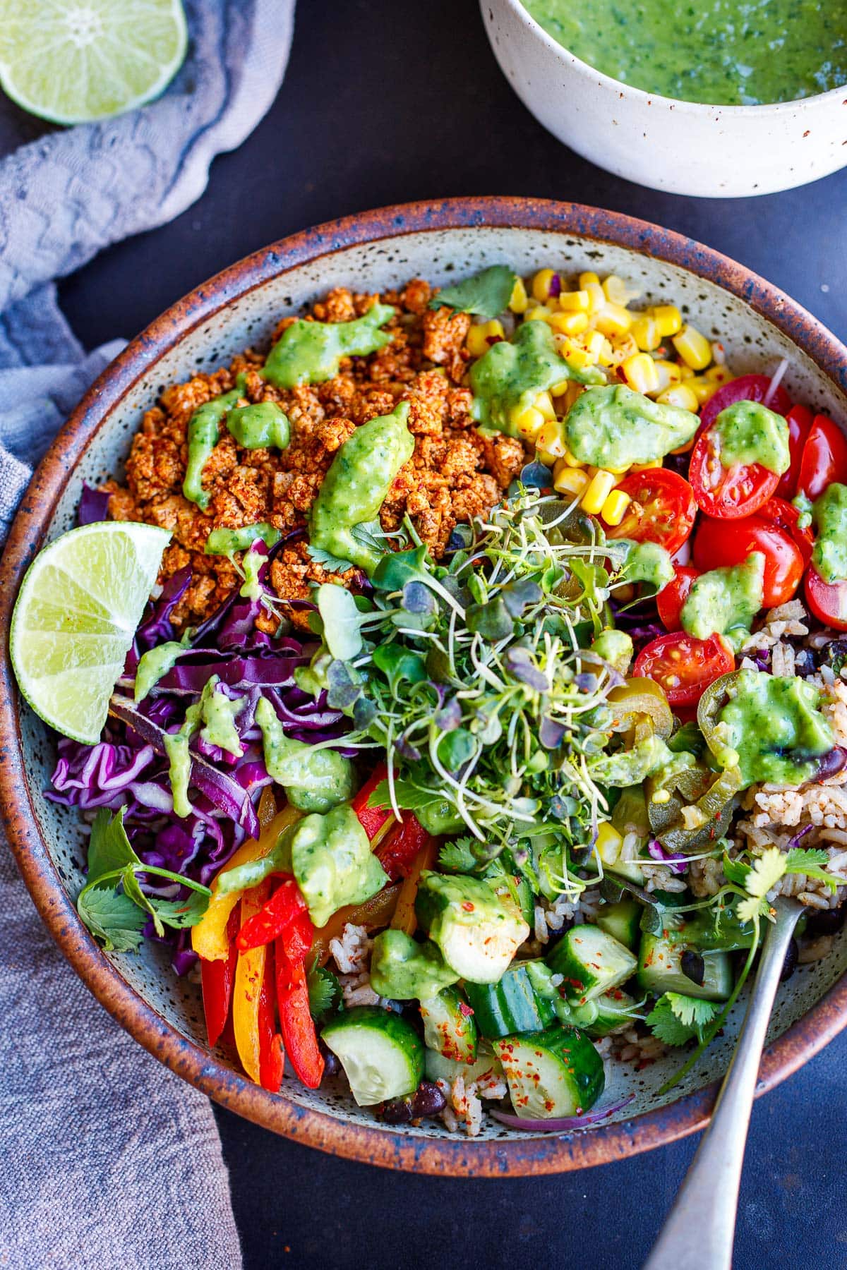 high protein burrito bowls.