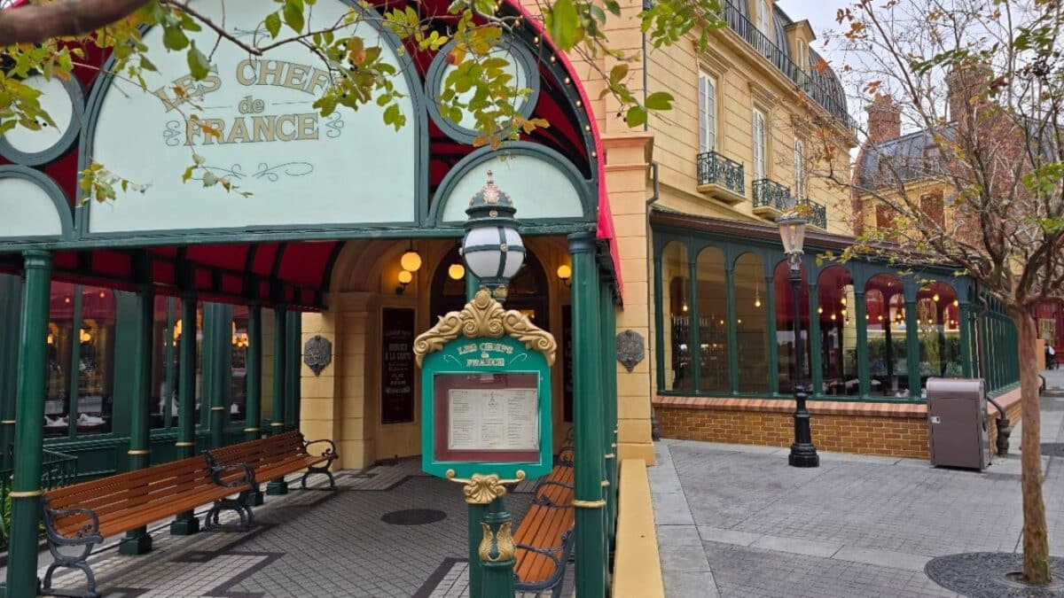Walt Disney World Epcot Dining Menu Chefs De France Lunch  Dinner 2025