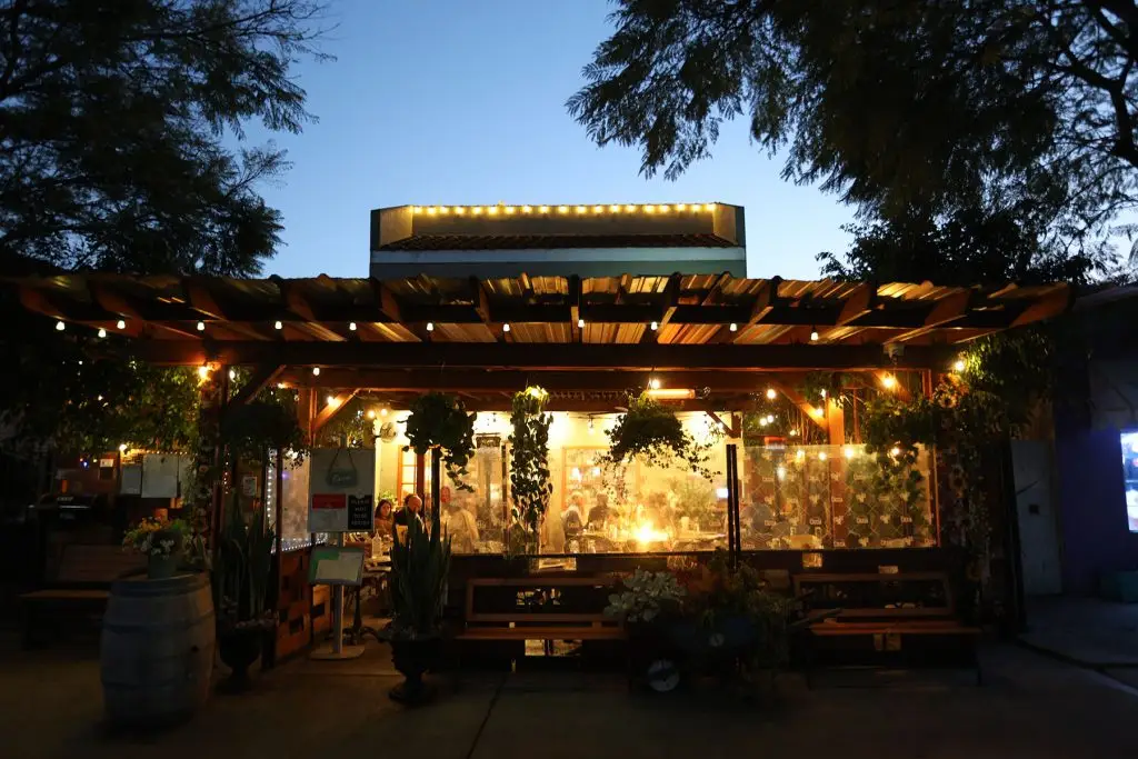 Exterior of San Diego Michelin-recognized Italian Restaurant Ciccia Osteria in Barrio Logan 