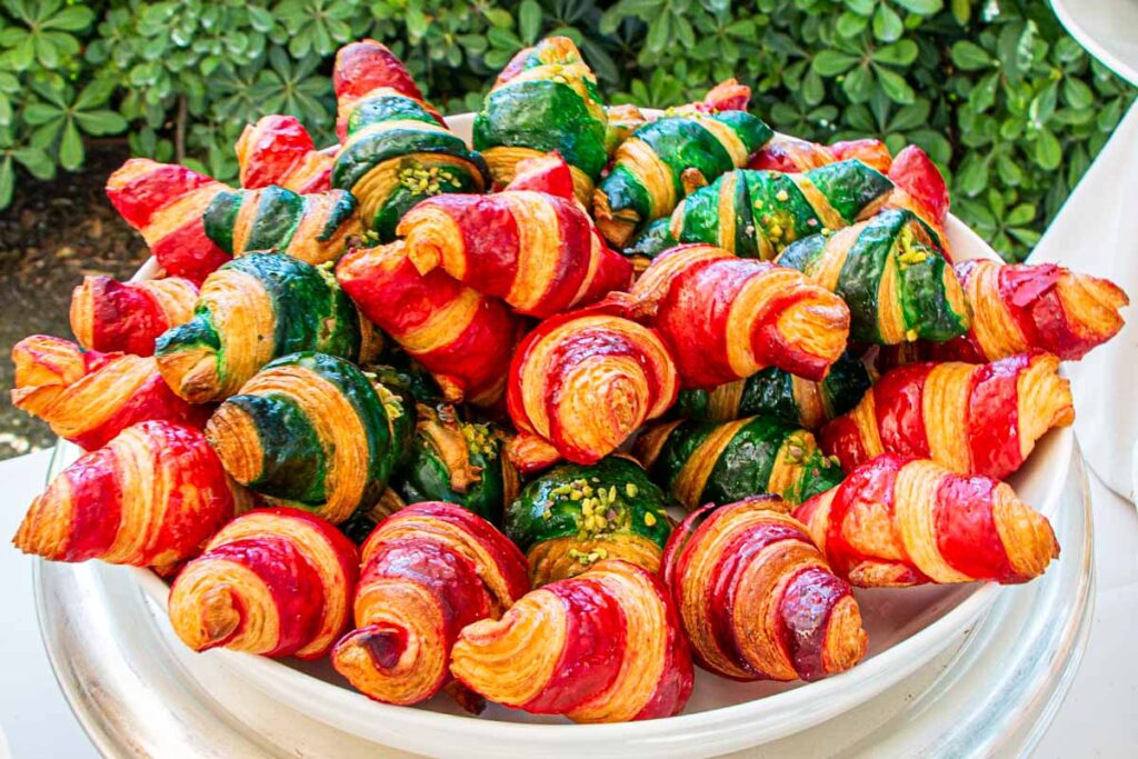 Colorful Cornetti in Bowl