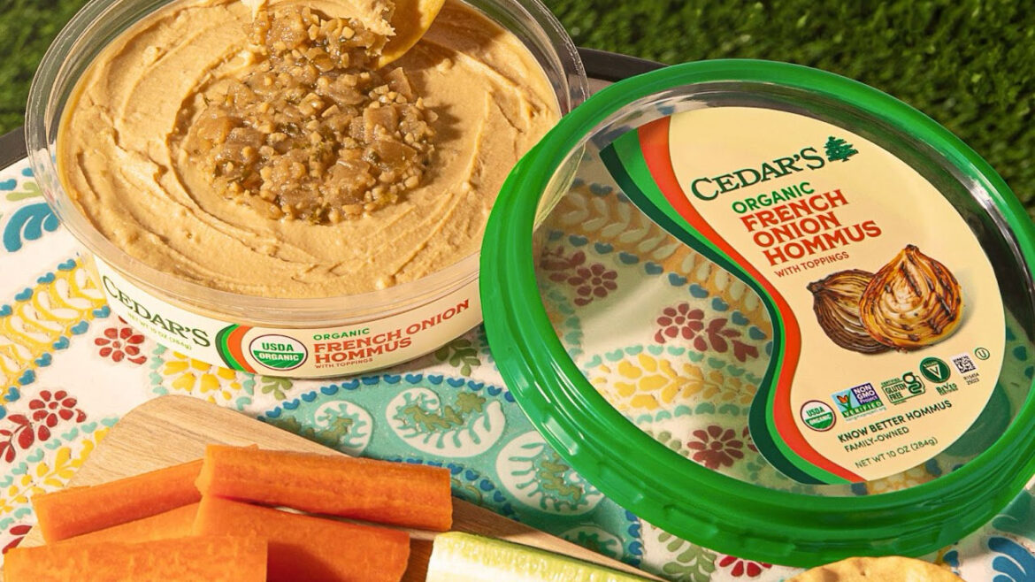 Cedar’s Mediterranean Foods Launches Topped Organic French Onion Hommus
