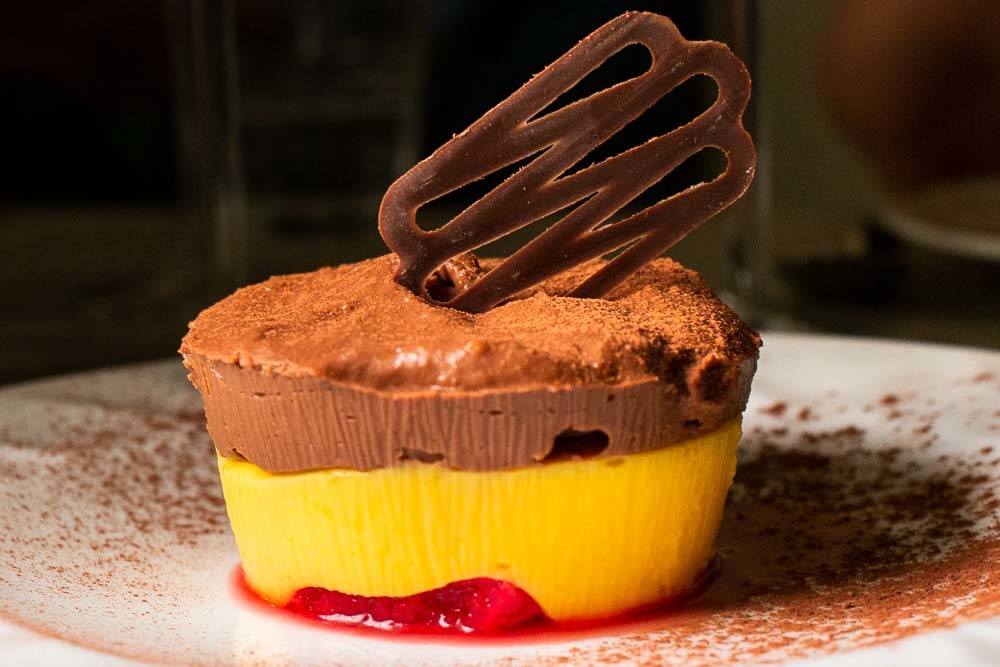 Dessert at Osteria dei Mascalzoni in Parma Italy