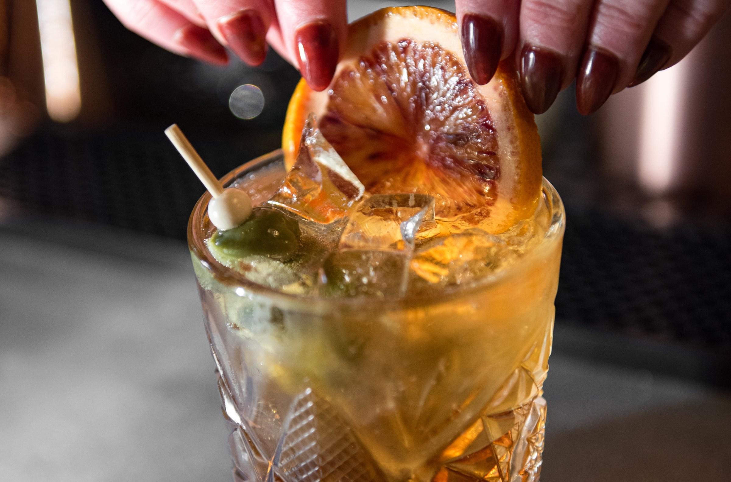 A drink.