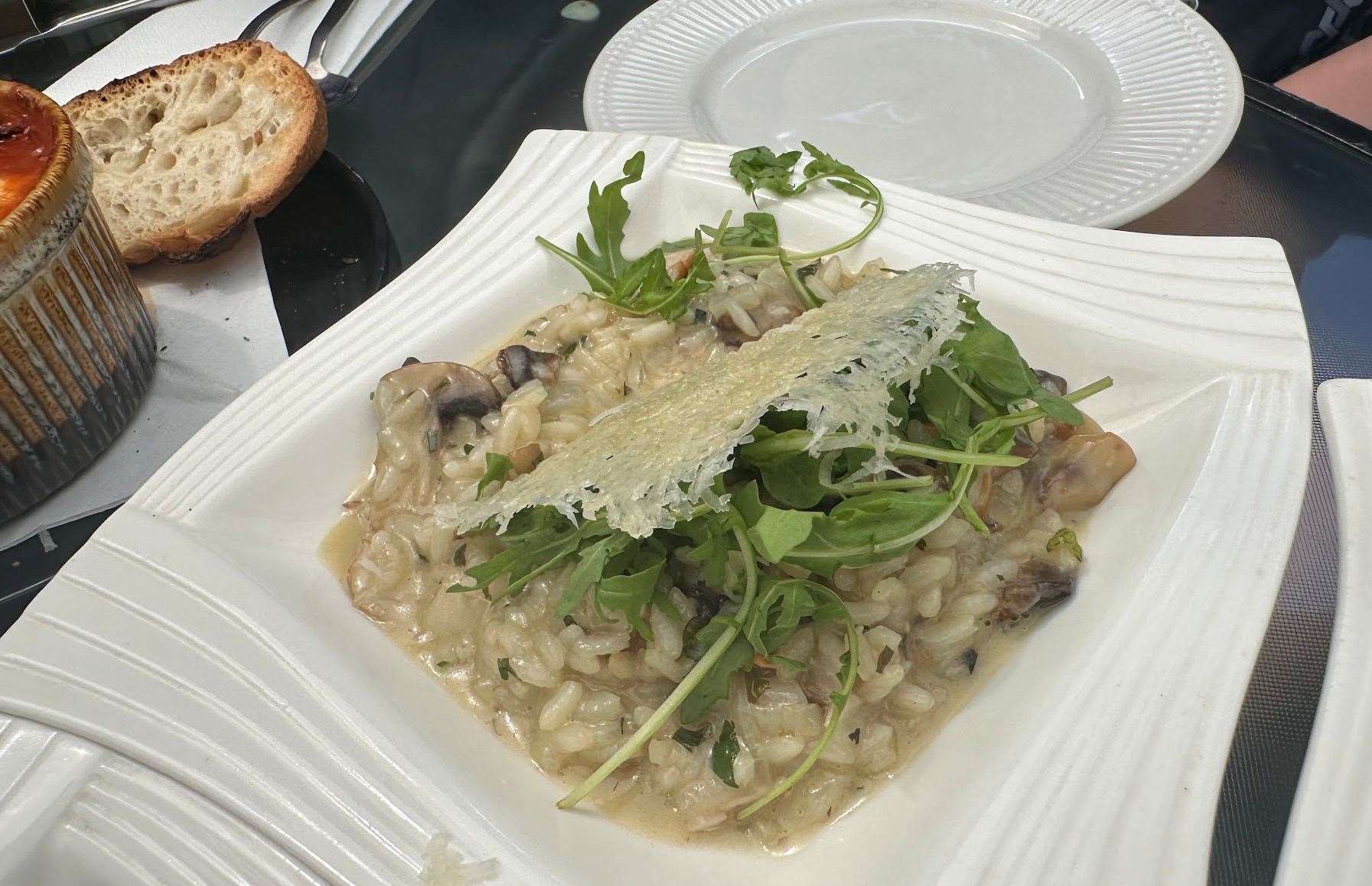 Mushroom risotto at Wandering Hut, Ramsgate