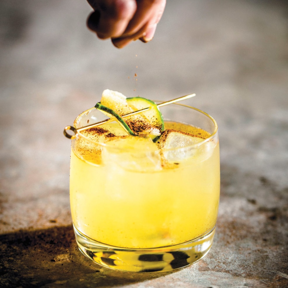 pineapple mezcal mule
