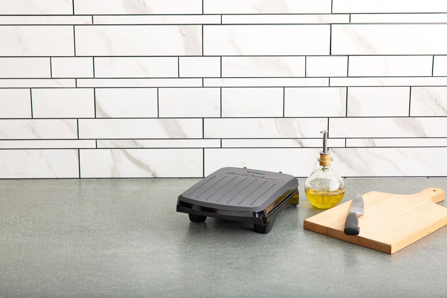 George Foreman Panini Press on the counter