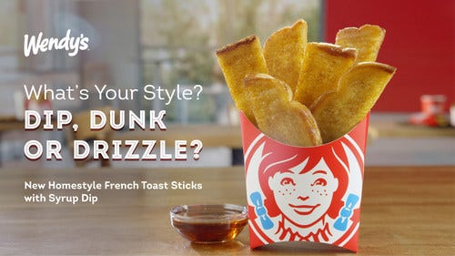 Wendy's French toast sticks