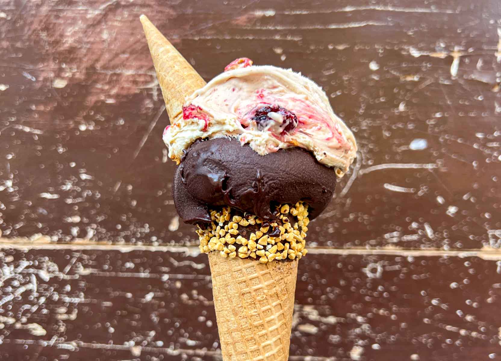 Gelato Cone at Gelateria Soave 1950 in Naples