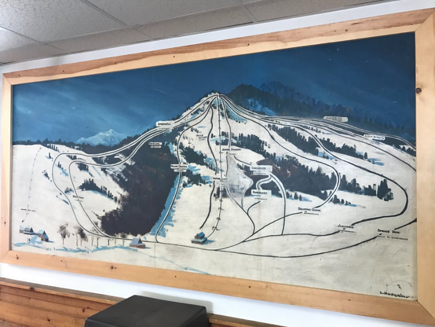 An old map of Black Mountain, NH