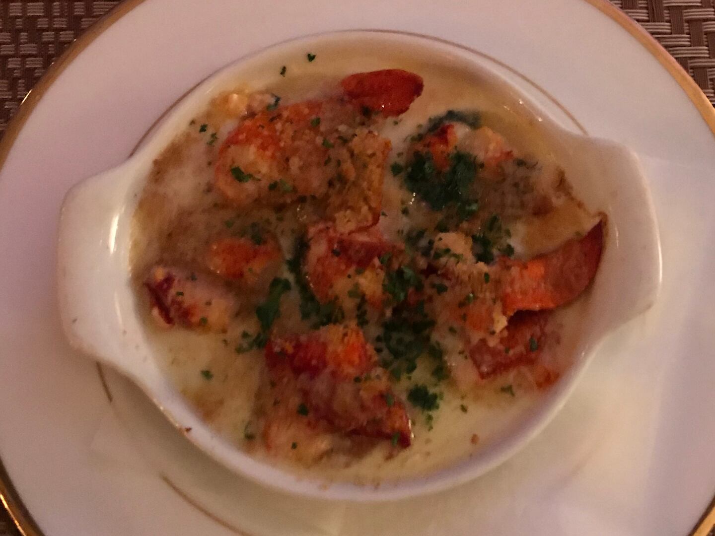In a twist to traditional escargot, lobster replaces snails at the West End in Hyannis.