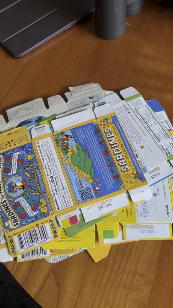 Someone asked if we’re saving our boxes?