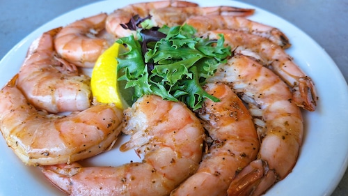 The Peel 'n' Eat shrimp appetizer at Wolf Bay Restaurant in Orange Beach is served hot or cold, at your request.