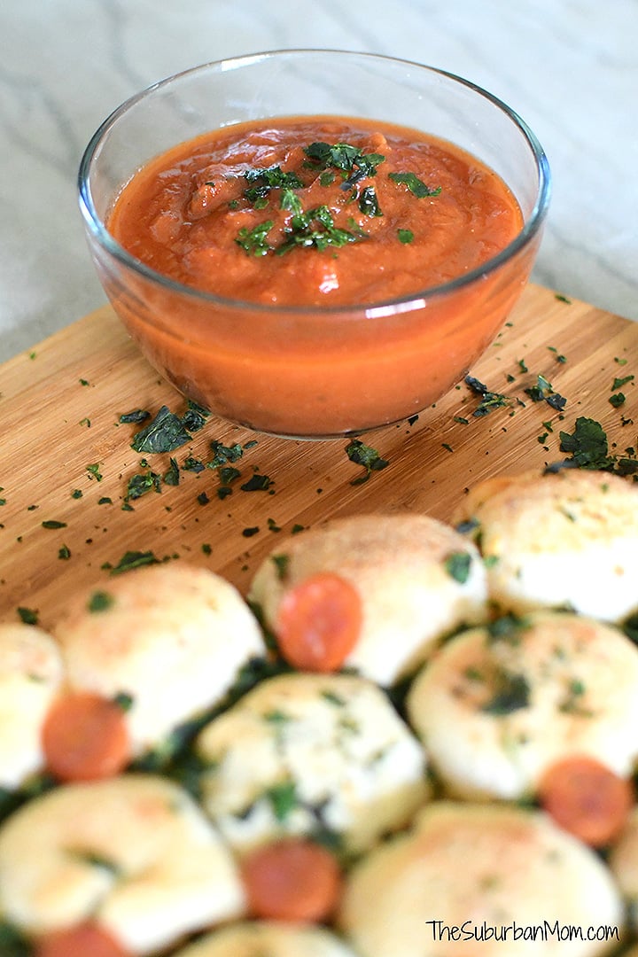 Marinara Sauce and Cheesy Bread