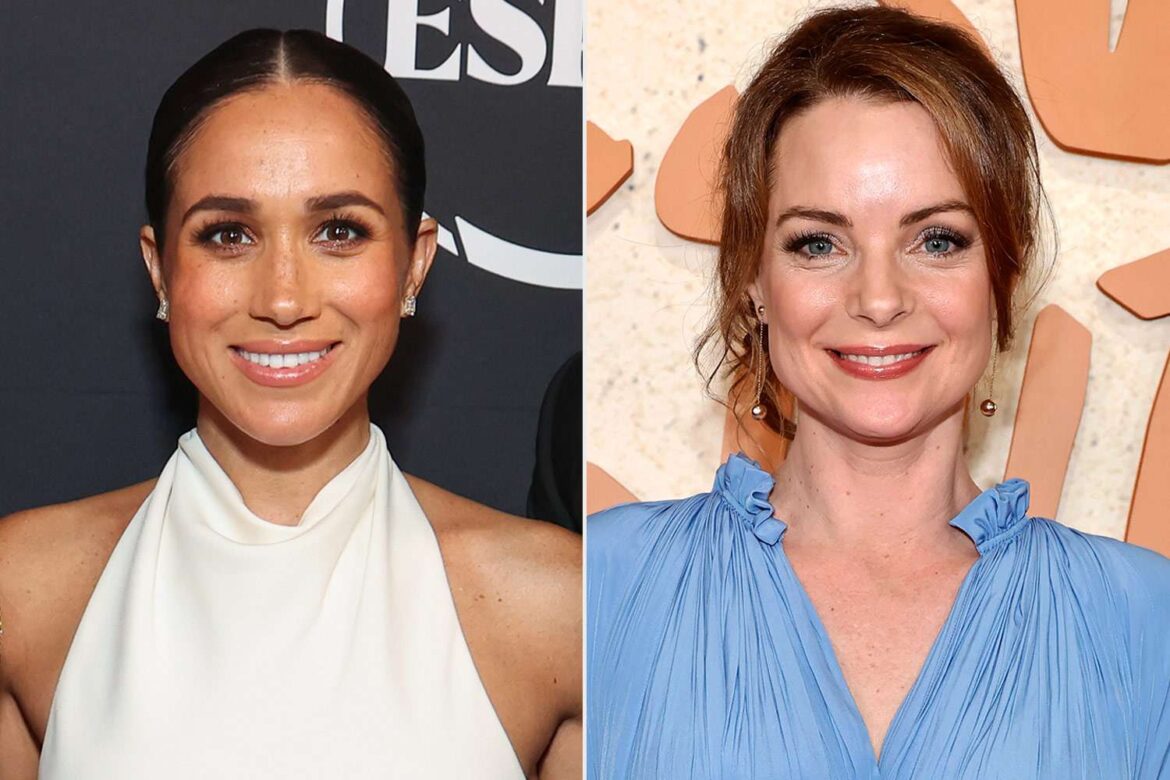 Meghan Markle Steps Out with Kimberly Williams-Paisley in Montecito