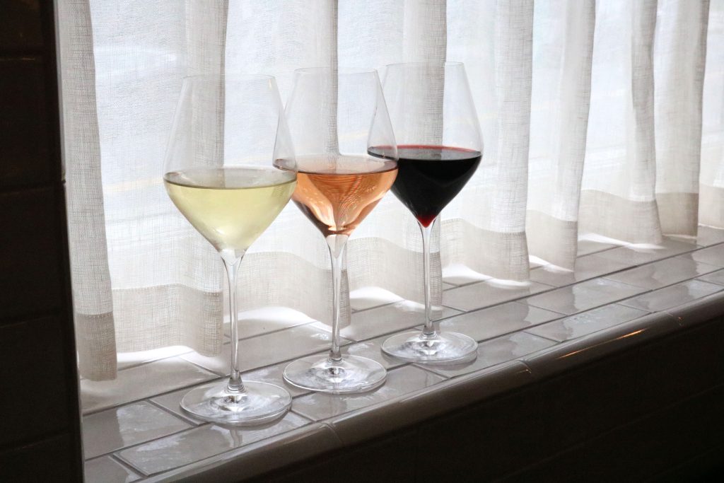 Three glasses of wine