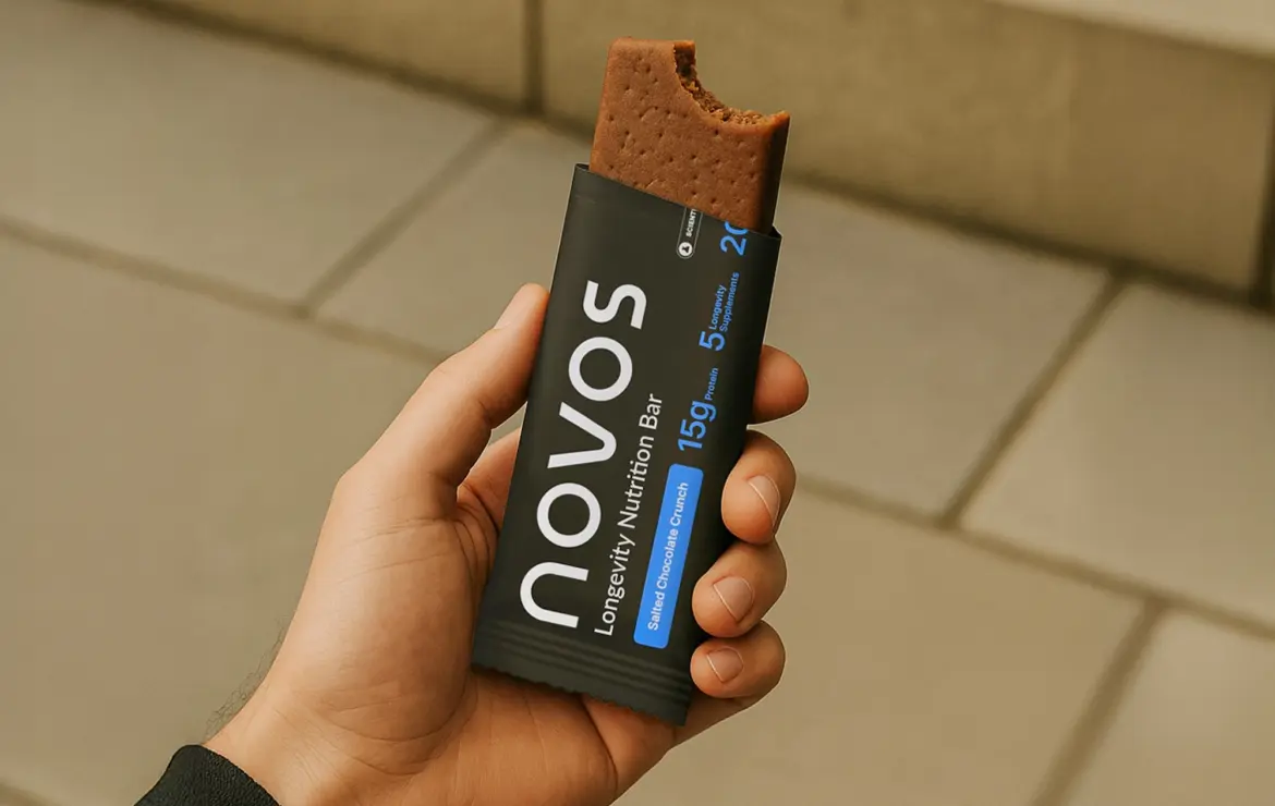 Novos Launches 'Longevity Bar,' a New Spin on Protein Snacks