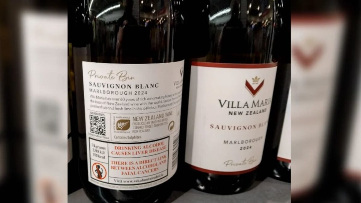 Villa Maria adds fatal cancer warning label on bottles sold in Ireland