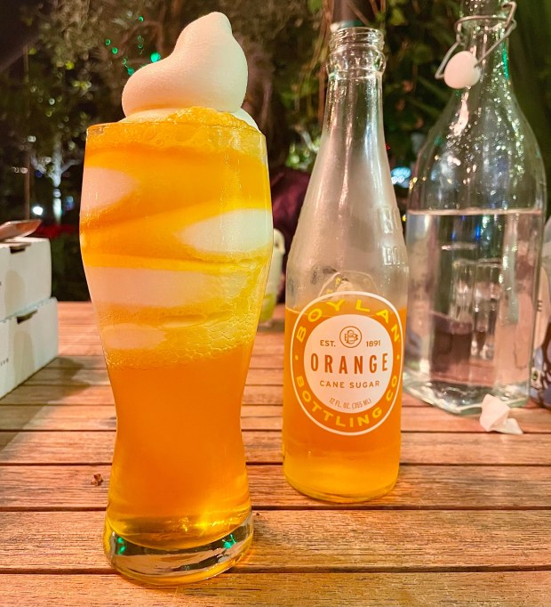 Soft serve float at Truly Pizza. (Photo by Brock Keeling, Orange County Register/SCNG)