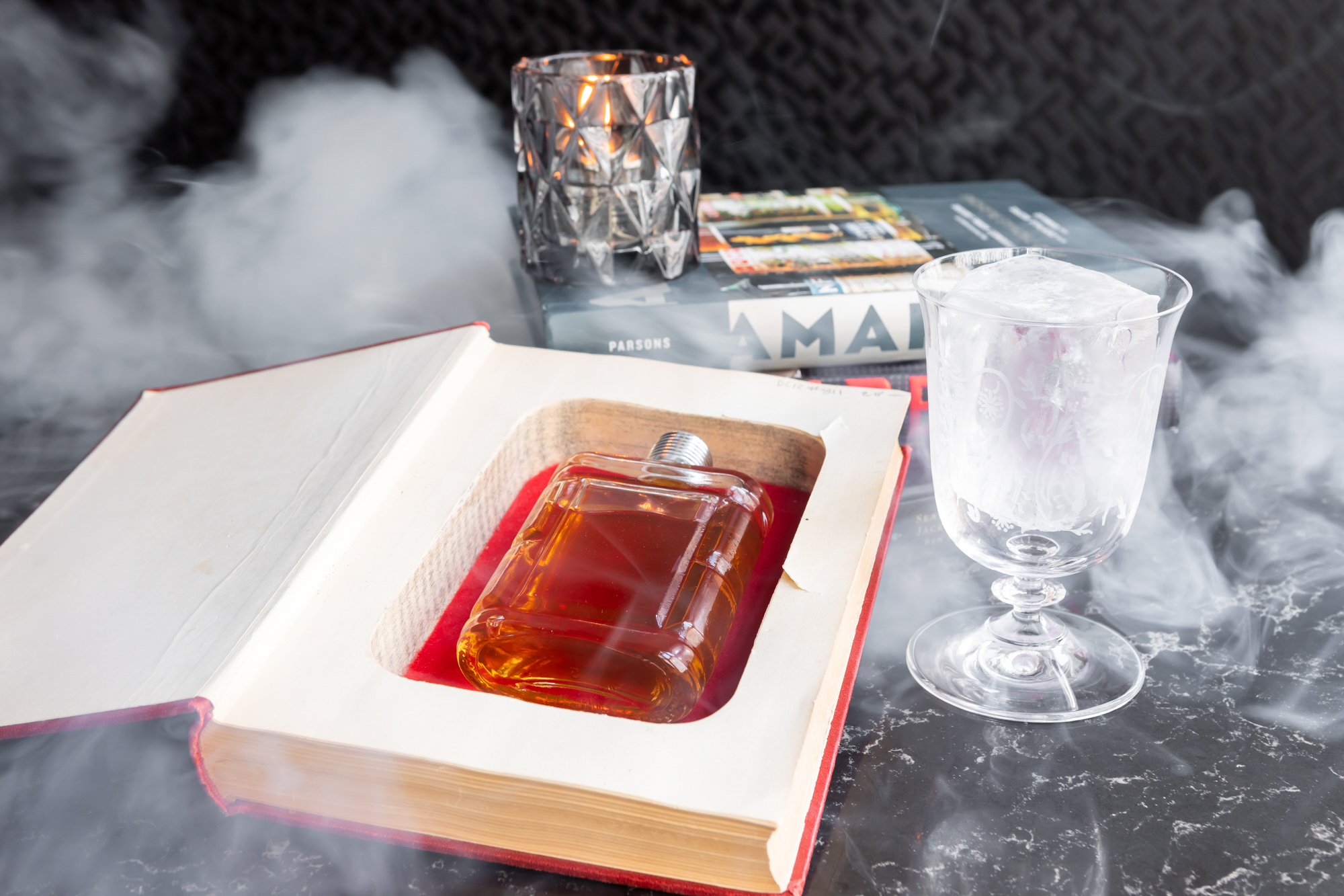 A “book burner” cocktail