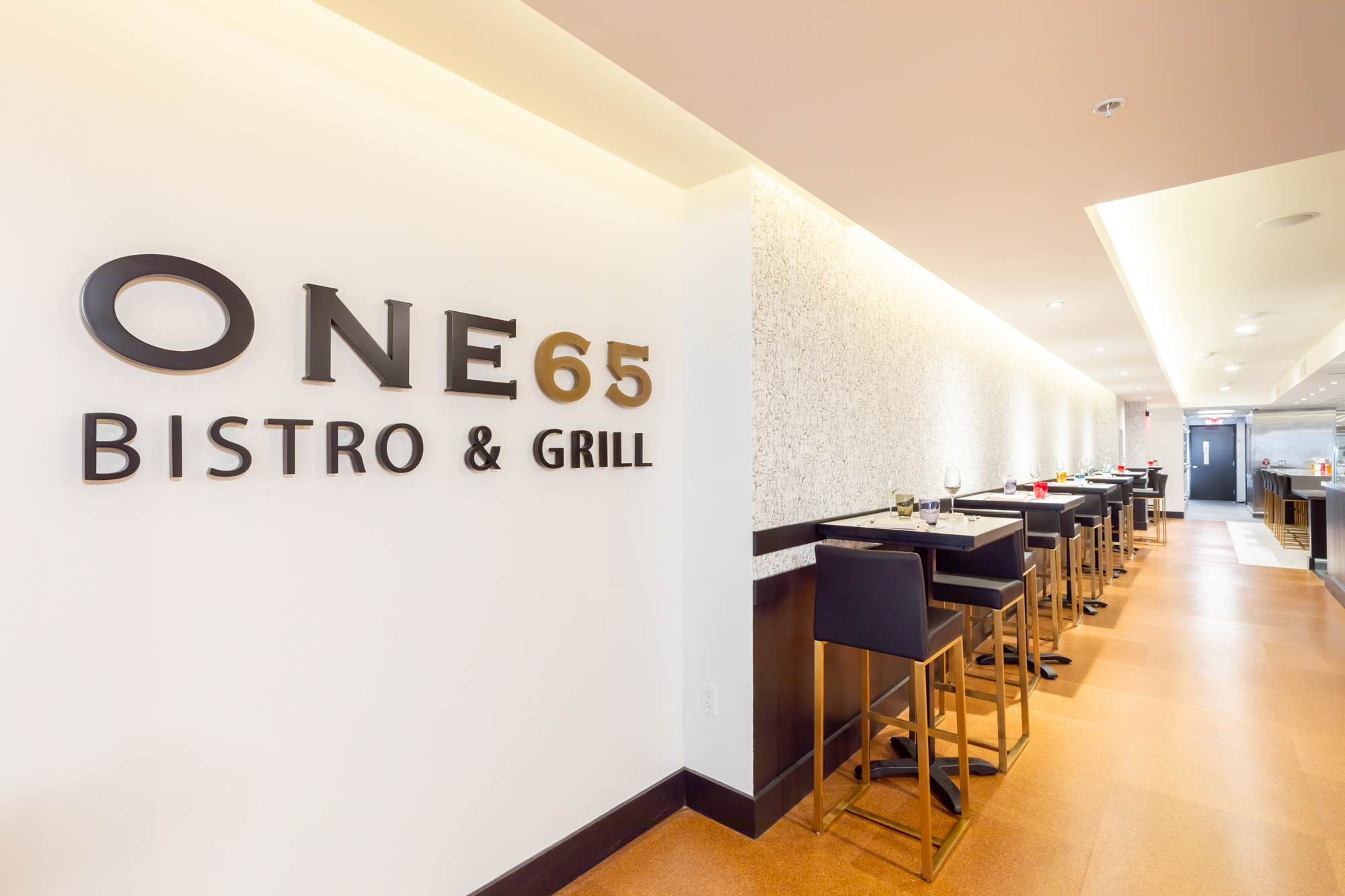 Signage at the bistro