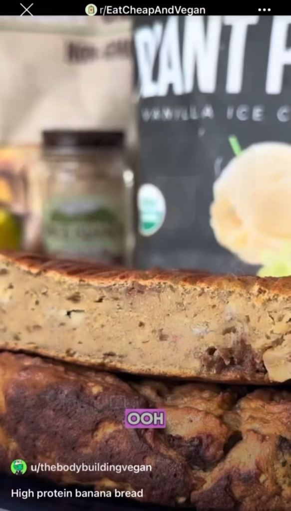 vegan “banana bread” aka shit brick of death