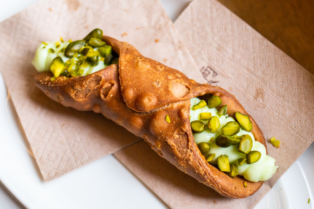 Pistachio Cannoli at Italala Caffe in Vilnius
