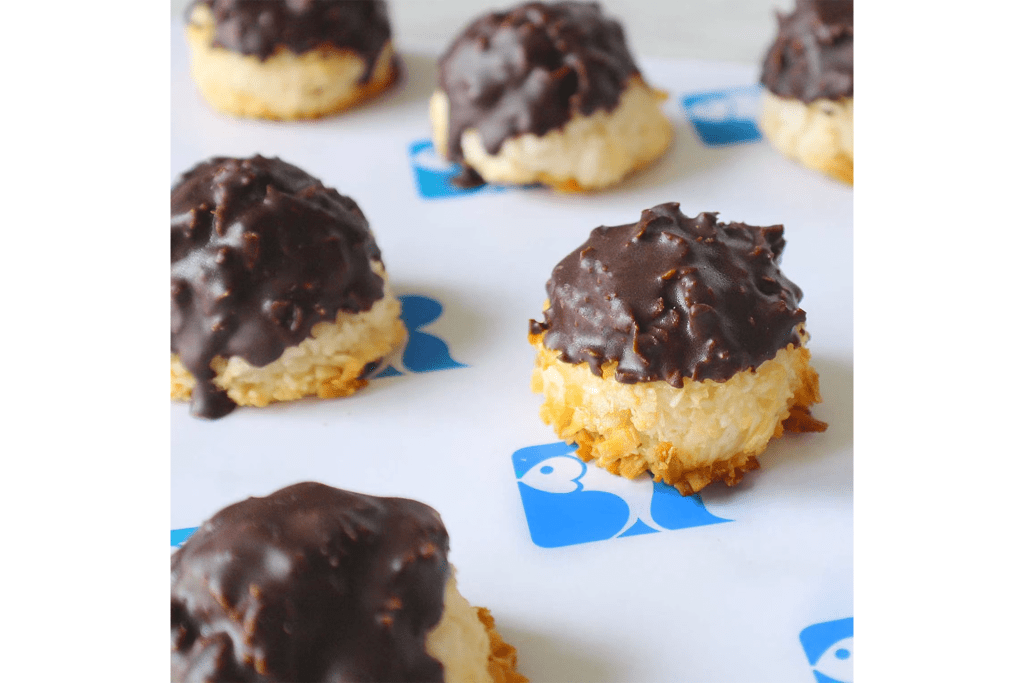 Russ & Daughters Chocolate Dipped Coconut Macaroons — 8 Pack