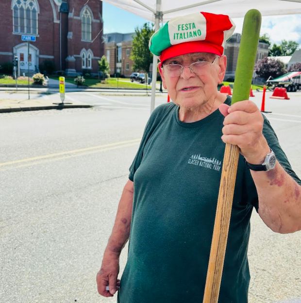 Italian Festival Committee member, Manny Longo, is looking sharp withthis Festa Italiano hat on, at last year's festival. (COURTESTY OF ITALIAN FESTIVAL COMMITTEE)