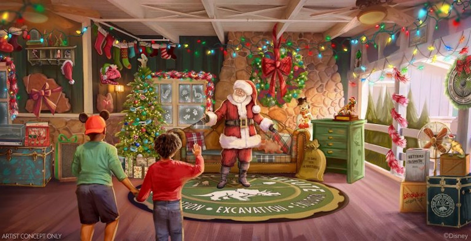 new Santa Claus meet and greet at Animal Kingdom 