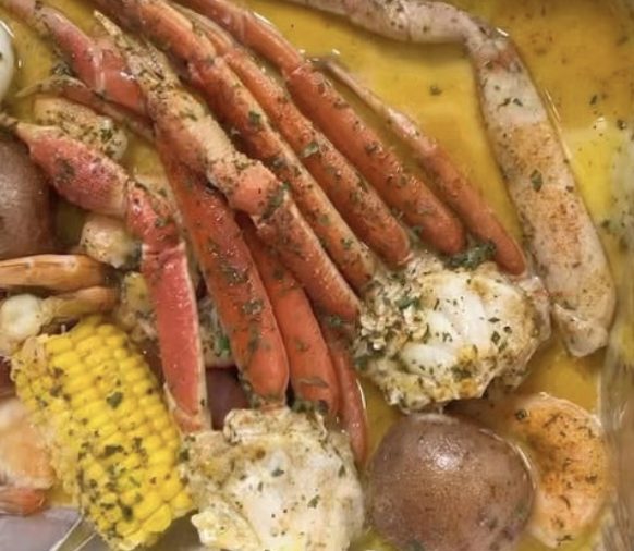 Snow Crab legs and shrimp Snow Crab legs and shrimp