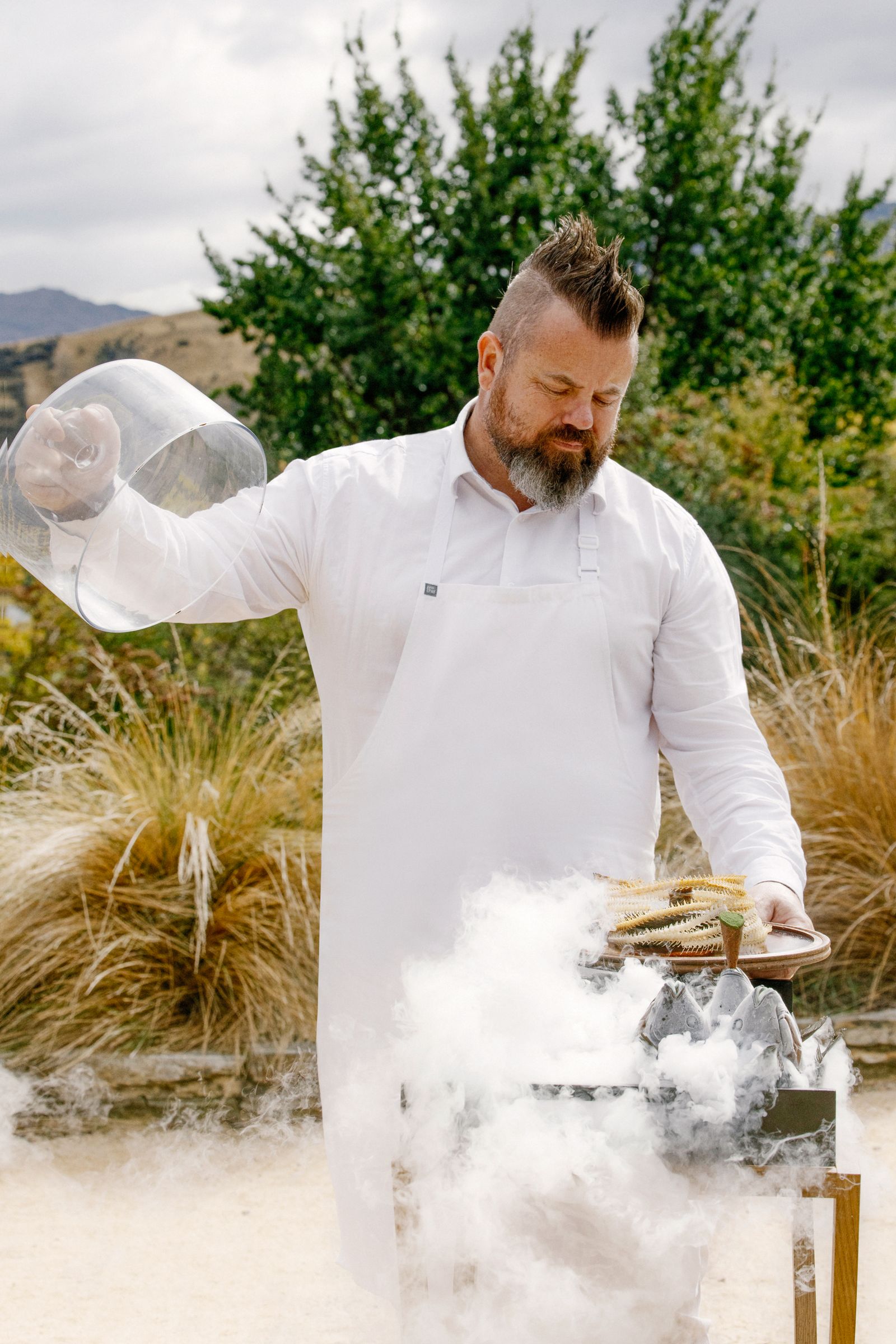 Image may contain Adult Person Bbq Cooking Food and Grilling