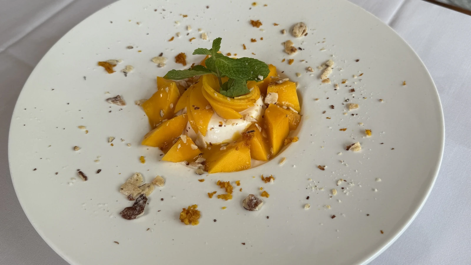 mango panna cotta