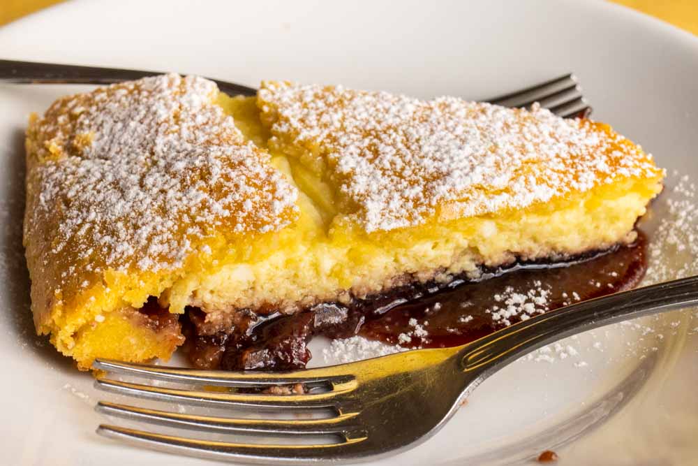 Tarta Ricotta e Visciole at Piatto Romano in Rome