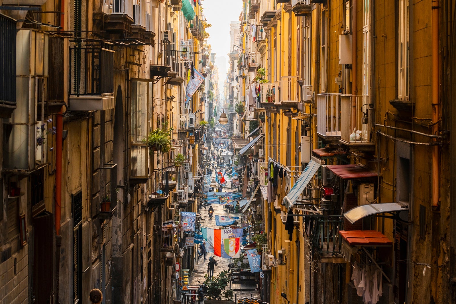 Alley in Naples, Italy