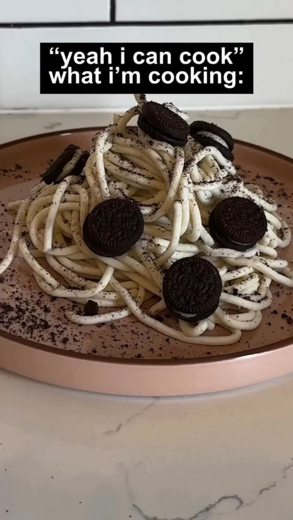 Me: "I can cook." Also what I cooked: