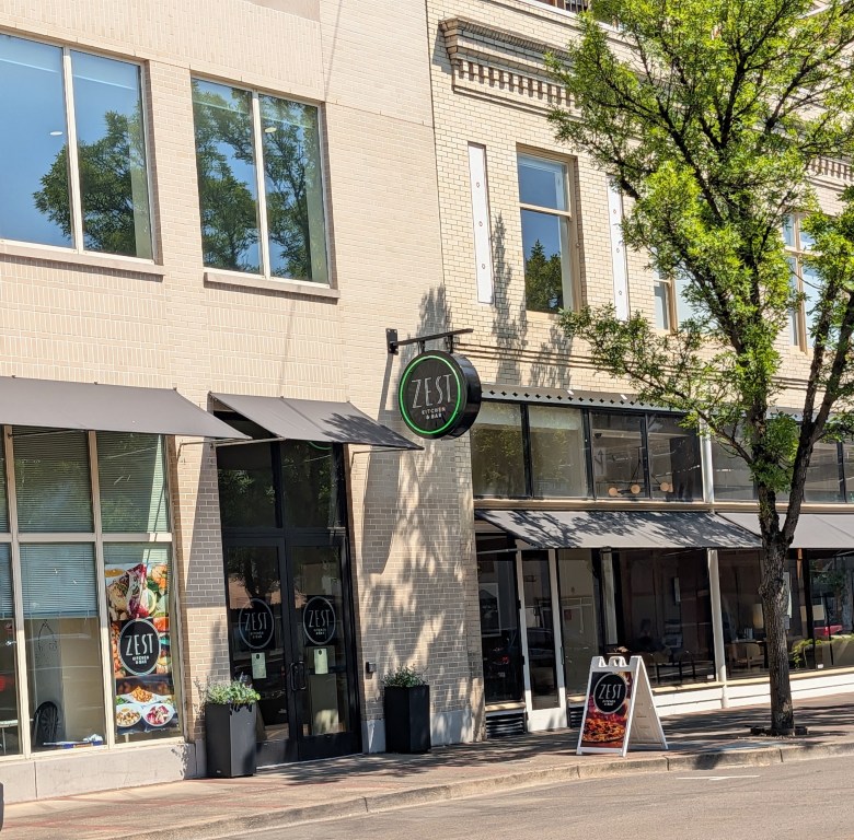 Exterior entrance of Zest
