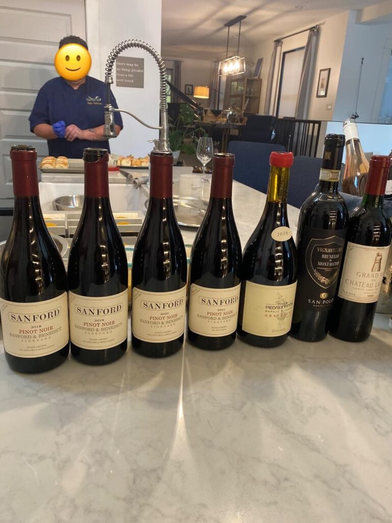 My dad has worked at the same wine shop for over 12 years and they are sadly closing down. They had an employee appreciation party and this was their lineup.