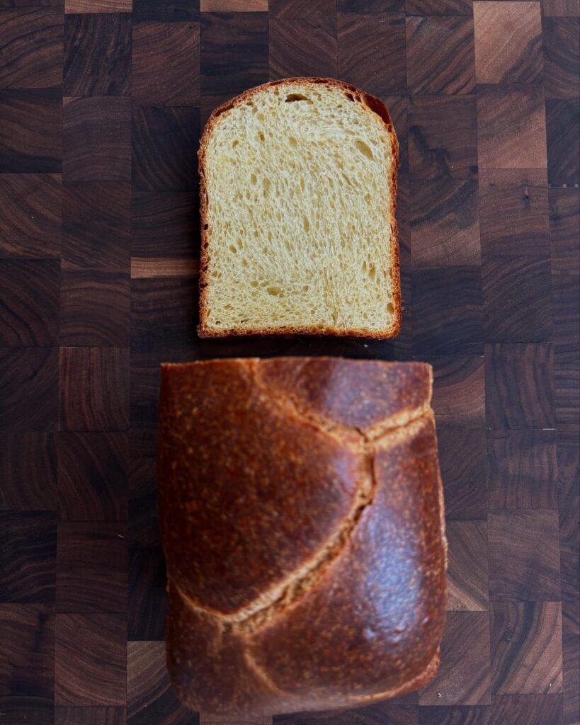100% sourdough brioche with no sour taste.