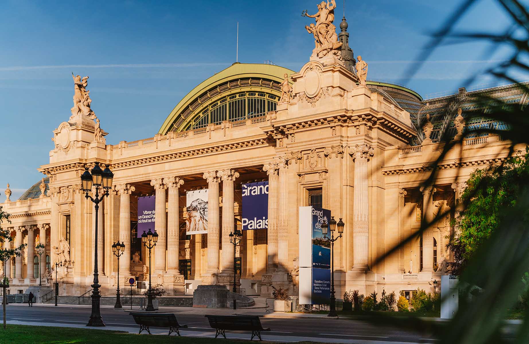 The Grand Palais art venue, hosting landmark shows each season, located at the bottom end of the Champs-Elysées. © Mary Quincy/The MICHELIN Guide