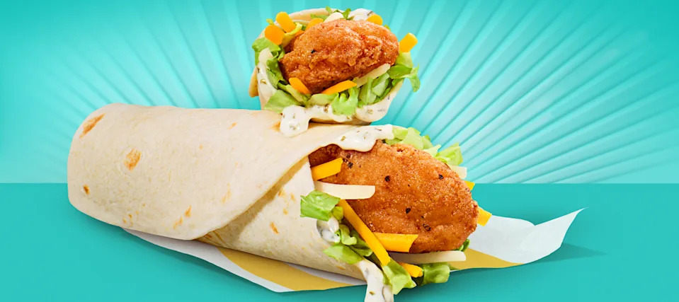 McDonald's has ranch and spicy Snack Wraps.
